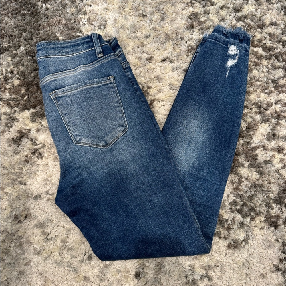 Flying Monkey Frayed Hem Skinny Jeans